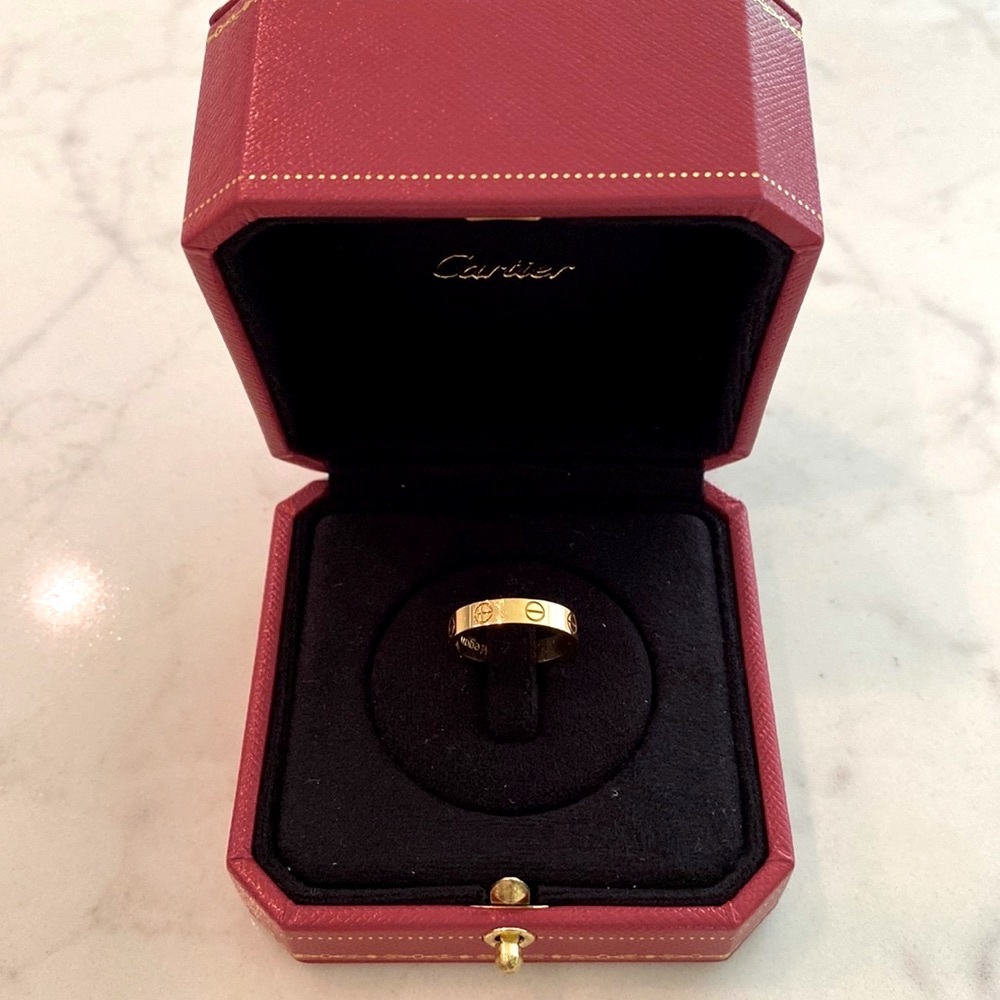 Cartier LOVE Wedding Ring, EUC, 18K Yellow Gold, Size 50 mm (US 5 1/4)